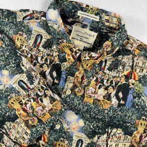 Reyn Spooner Guy Buffet Men’s M Paris Print Aloha Shirt